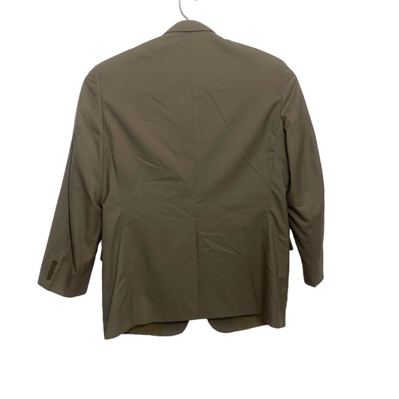 Corporate Image 46 L Tom James Beige Suit Jacket Blazer Pockets - Picture 6 of 7